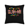 Glam-ma Master Builder Blocks Bricks Funny Building Set Throw Pillow, 16x16, Multicolor