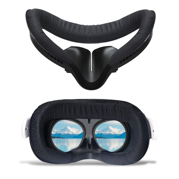 Compatible with VR Oculus Quest 2 Accessories, Breathable Foam Face Pad for Protection for Meta Quest 2, Comfortable Face Protection Cushion, Replacement for VR Face Mount