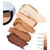 MAKE Beauty Diffusion Set, Translucent Setting Powder - Pressed Face Powder Compact for Smooth Matte Complexion. Sheer Coverage Finishing Foundation for Excess Oil. Shade - Deep