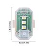6X Wireless LED Strobe Lights Remote Control 8 Colors Rechargeable Warning Light