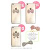 Smartphone Case Clear Ribbon Deco Cover Clear Case Hard Decoration Custom Case , The pattern g