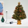 SLLEA 12V AC/AC Adapter Replacement for Fiber Optic Christmas Tree Base Power (Round Tip)