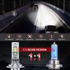 2pcs Cool Ultra 6000k White 60W H7 LED Bulb High Low Beam Headlight Replacement