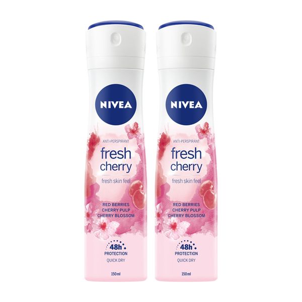 Fresh Cherry Bayan Deodorant 150 Ml X2