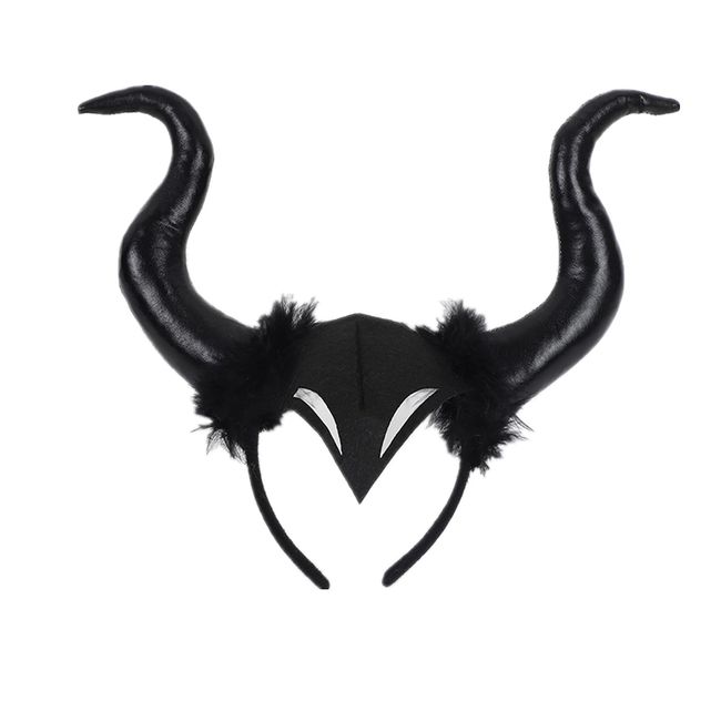 Mllxon Halloween Horns Headband, Devil Demon Horns Headband for Halloween Dress Cosplay Costume Accessories