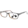 Sightline Multifocal Progressive Power Reading Glasses Medium Fit Black with Brown 1.50