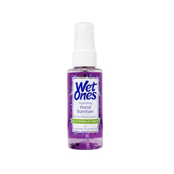 Wet Ones Hydrating Hand Sanitizer Mist, Lavender Scent, Travel Size, 1.95 oz