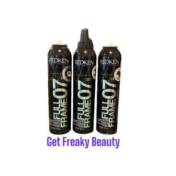 3 PACK 8.5 oz. Redken 07 Full Frame Volumizing Mousse. 241g. ONLY 1 PUMP TOP....