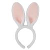 Olivemont Easter bunny ears headband for rabbit pretend play (white)