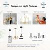 SkyPlug Standard Plug & Play Lighting Base - Carina-Matte Black Finish