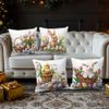 4 Piece Easter Flower Pillow Cover Home Decor Printed One Side Excludes Fillers