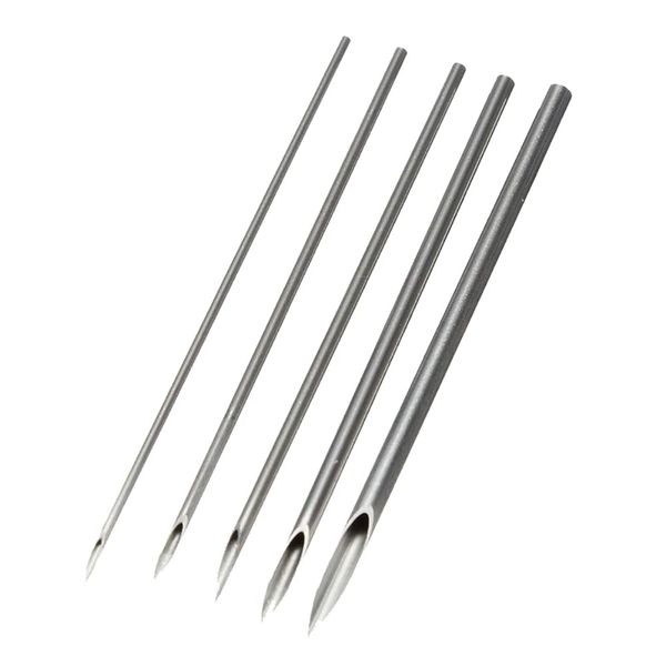 ccHuDE 10 Pcs Stainless Steel Mixed Body Piercing Needles 12G 14G 16G 18G 20G Piercing Needles with Individual Packages for Ear Nose Navel