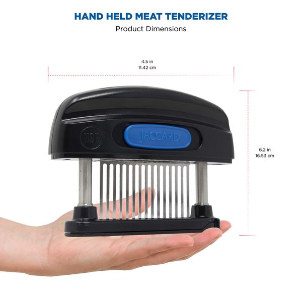 Jaccard JCS 15-Blade Meat Tenderizer, Simply Better Meat Tenderizer, Stainless Steel Columns/ Removable Cartridge, NSF Approved, Black