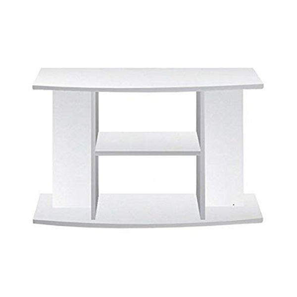 ZooPaul Aquarium Unterschrank Budget 80 x 35 x 60 cm mit gewölbter Frontscheibe Weiß