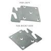 FoyaHome 2 Pcs Universal Wood Bed Headboard Brackets, Silvery Adjustable Bed Rail Hook Plates