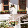 Xumann 5 Set Ceiling Hooks for Hanging Plants, 2.5 Inch Square Metal Ceiling Hoo