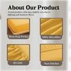 Ev Dekor Double Fitted Sheet Soft 100% Microfiber 30cm Deep Pocket Bed Sheets - Ochre (137 x 190) Cm