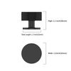9BUILD 10 Pack Matte Black Cabinet Knobs Single Hole Knurled Handles Drawer & Cupboard Knobs UK0045