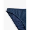 Glitter Medium Rise Bikini Bottom, navy, 34