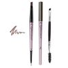 Eyebrow Pen,Eyebrow Pencil with Brow Brush Double Ended Eyebrow Pen Ultra Fine Double Ended Eye Brow Pen Automatic Makeup Cosmetic Tool(Dark Brown)