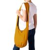 Panasiam Shoulder Bag in 2 Sizes Various Colours and Designs with Extra Inner Pocket Double Fabric Good Quality - Yellow - l