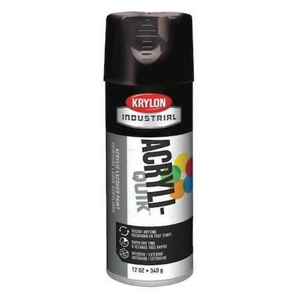 Krylon Industrial K01601a07 Spray Paint, Black, Gloss, 12 Oz