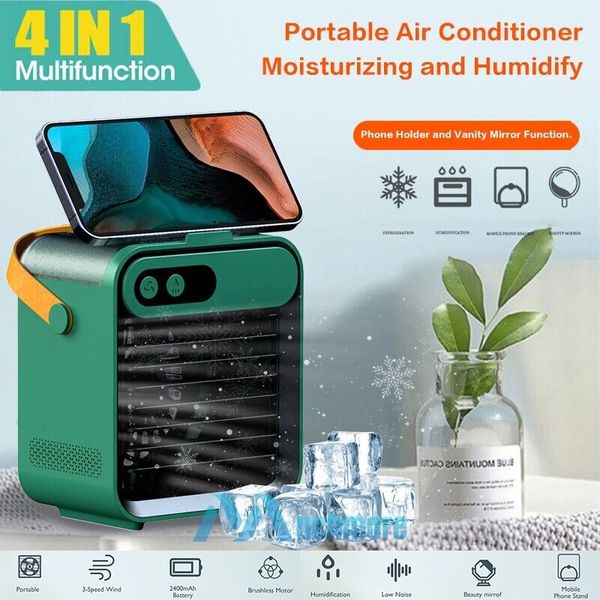 Portable Fan Air Conditioner Humidifier Evaporative Air Cooler Bedroom Office