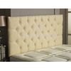 CROWNBEDSUK CHESTERFIELD DIAMANTE BUTTON HEADBOARD IN 2ft5,3ft,4ft,4ft6,5ft,6ft !!!!NEW!!!! (CREAM, 2FT6 (SMALL SINGLE) PLAIN BUTTON)