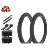 ALTA HIGH PERFORMANCE BICYCLE BMX TIRE 18" X 1.75 BLACK COMP III BMX 8PC BUNDLE.