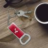 GRAPHICS & MORE Eastern Washington University Primary Keychain Rectangle Chrome Plated Metal Bottle Cap Opener