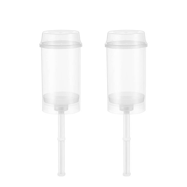 TOPBATHY 20 Pack Push Up Cake Pop Shooter Runde Kuchen Pop Sticks Transparente Kunststoff Kuchen Container mit Deckel Wiederverwendbare Push Pop Behälter für Eiscreme Kuchen Dessert
