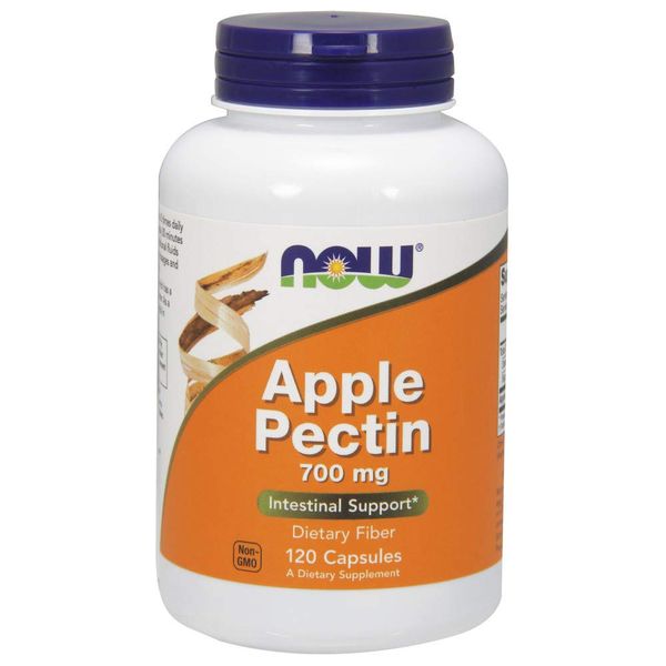 NOW Supplements, Apple Pectin 700 mg, Dietary Fiber, Intestinal Support*, 120 Veg Capsules