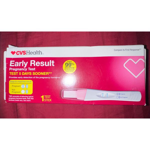 CVS Health Early Result Pregnancy Test, 1 CT Expires 12/31/2024 BRAND NEW