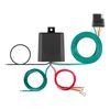CURT 56236 Multi-Function Splice-in Tail Light Converter, 4-Pin Wiring Harness , black