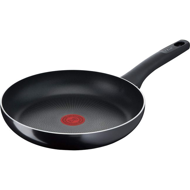 Tefal D51905 Frying Pan, 10.2 inches (26 cm), Compatible with Gas Fire, Hard Titanium Intense Frying Pan, Non-Stick, Easy Care, Black