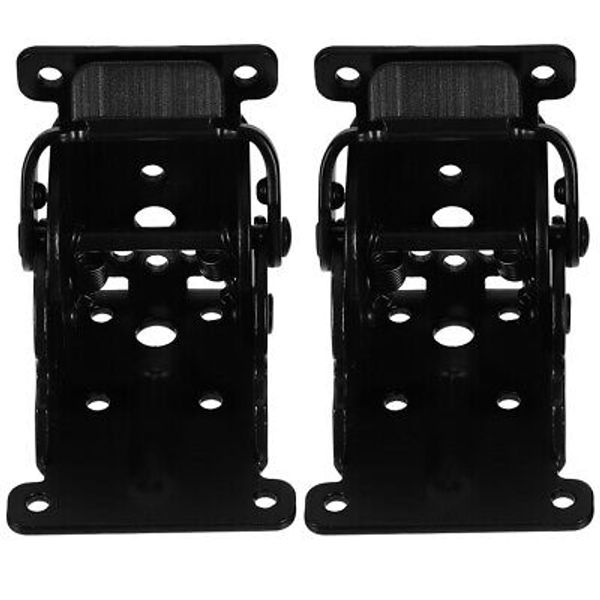 2 Pcs Desk Extension Hinges Table Leg Folding Furniture Black