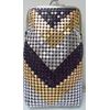 1 Eclipse 3 Tone Luxury Mesh Sequin Cigarette Case Fit 120's, Ball Clasp