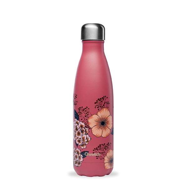 Qwetch - Isothermal Anemone Bottle 500 ml - Stainless Steel Travel Bottle - 24 Hours Cold and 12 Hours Hot - Waterproof, BPA Free & Reusable - Insulated Water Bottle for Sports, Travel, Office, Hiking