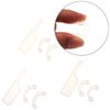 VANANA 3 Sizes Invisible Nose Lifter, Soft Silicone Nose Sharper Straightening Nose Up Corrector Tool, Comfortable Easy Install Removable (White)