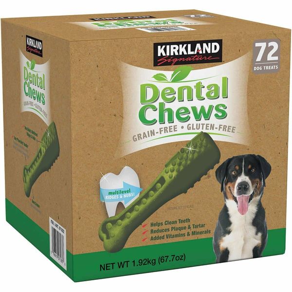 Kirkland Signature Doggy Dental Chews: Grain-Free, Gluten-Free - (72 Treats)