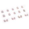 Light Blue Heart Shape Irregular Pattern 24 Pieces Nail Tips for Weddings, Parties, Holidays, Dates, Proms and Daily Life