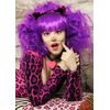 Womens The Cheshire Cat Purple Backcombed Wig