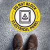 ExcelMark Do Not Block Electrical Panel Floor Decal (DO NOT Block Electrical Panel, 11")