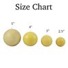 Candlestock Handmade Natural Beeswax Ball Candle - 5"