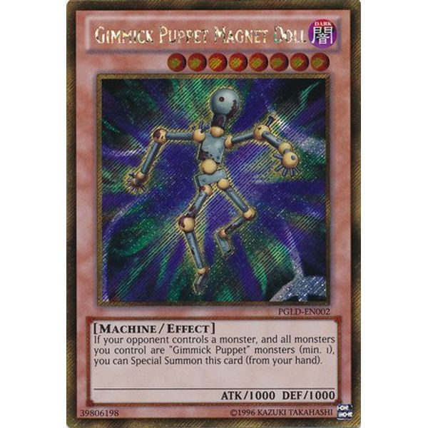 YU-GI-OH! - Gimmick Puppet Magnet Doll (PGLD-EN002) - Premium Gold - Unlimited Edition - Gold Secret Rare