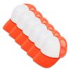 MR.R Sublimation Blank Polyester Mesh Cap Mesh Hat Two Tone Trucker Summer Mesh Cap with Adjustable Snapback,Orange,6 Pieces per Pack