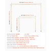 Over The Table Rod Stand with Clamp Wedding Party Arch Decor 28"-98" Adjustable