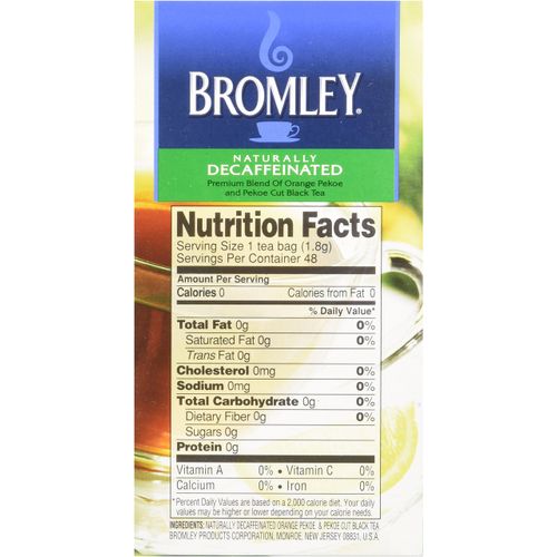 Bromley Naturally Decaffeinated Tea 48 ct