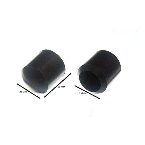 12 x Chair FERRULES Black Rubber Floor Protector Stick Ends 19MM 3/4 inch