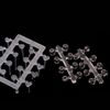 Clear Earrings Heart + Flat